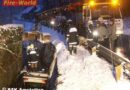Nö: Mit Pkw in eiskalten Bach gestürzt – Lenker konnte sich retten
