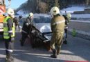 Stmk: PKW rammt stehenden Absicherungs-LKW!