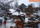 Sbg: Heustadel durch Schneemassen in Niederalm eingestürzt