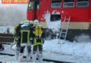 Nö: Brand eines Diesel-Triebfahrzeuges der ÖBB in Strasshof