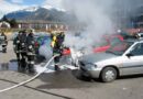 Südtirol: PKW-Brand am Krankenhausparkplatz