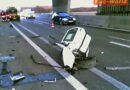Nö: PKW prallt auf der A22 gegen einen Brückenpfeiler