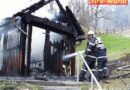 Stmk: Vollbrand eines Nebengebäudes – Wohnhaus bedroht