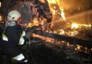 Nö: Strohlager in Münchendorf stand in Vollbrand