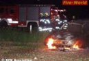 Nö: Pkw auf der B 122 in Vollbrand