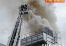 Stmk: Massiver Schaumeinsatz bei Brand im Reifenwerk Edler in Kapfenberg