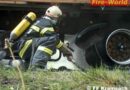 Tirol: Reifenbrand am Lkw auf der A12 bei Kramsach