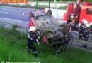 Nö: Überschlag mit Pkw auf der A22 bei Langenzersdorf