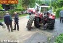 Oö: Öleinsatz nach Traktorunfall in Oberdambach