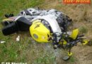Oö: Schwer verletzter Biker bei Motorradunfall in Eferding