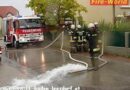 Nö: FF Baden-Leesdorf: Lkw-Bergung und Wassereinbruch im Keller