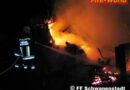 Oö: Nebengebäude in Schwanenstadt stand in Vollbrand