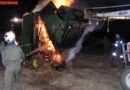 Nö: Brand einer Strohballenpresse im Bezirk Horn