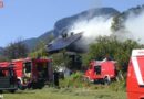 Oö: Großeinsatz bei Bauerhausbrand in St. Wolfgang