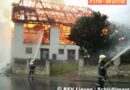 Stmk: Großfeuer durch Blitzschlag in Pruggern