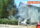 Oö: Fassadenbrand in Wels