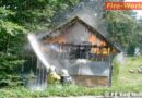 Oö: Vollbrand eines Geräteschuppens in Bad Ischl