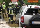 Nö: Jeep Cherokee landet auf Dach