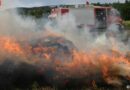 Bgld: Brand von 10 Strohrollen in Pöttsching
