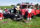 Oö: Schwerer Verkehrsunfall mit Feuerwehroldtimerfahrzeug in Tumeltsham