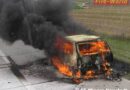 Nö: Unfall auf der A2 und Brand eines Pkws
