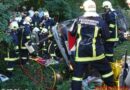 Oö: Zwei Eingeklemmte bei tödlichem Unfall auf der B 129 in Hinzenbach