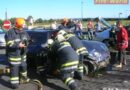 Oö: Zwei Eingeklemmte bei Crash auf der Kreuzung B 1 / B 139