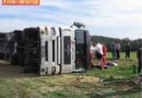 Nö: Lkw-Fahrer in Sattelkraftfahrzeug eingeklemmt!