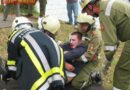 Oö: Große FuB-Einsatzübung in Steinbach/A.: Waldbrand und Unfall