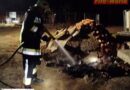 Nö: Brand von Baumüll auf Baustelle in Brunn am Gebirge