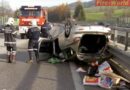 Stmk: S6 Hönigsberg: 3 Verletzte nach Pkw-Überschlag