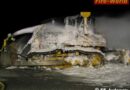 Nö: Brand einer Baumaschine in Judenau