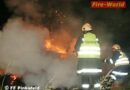 Bgld: Brand dreier Strohballen in Pinkafeld