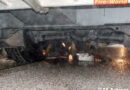 Tirol: Telekran geriet auf der A12 bei Schwaz in Brand