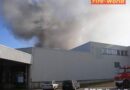 Bgld/Nö: Unterstützungseinsatz bei Großfeuer in Neudörfler Druckerei