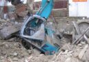 Nö: Bagger bei Abrissarbeiten eingebrochen – Gasleitung abgerissen