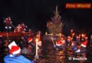 Oö: Christbaumschwimmen der FF Marchtrenk