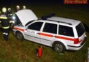 Nö: Bergung eines Polizeifahrzeuges in Schwarzau