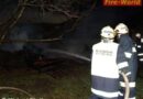 Nö: Brand einer Holzlagerhütte in Ternitz-Pottschach