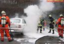 Oö: Pkw-Brand an der Tankstelle in Bad Goisern