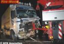 Nö: Schwerer Lkw-Auffahrunfall auf der A1 – Feuerwehrfrau im Einsatz verletzt