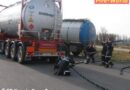 Bgld: Gefahrguteinsatz am Lkw-Überprüfungsplatz bei Neusiedl am See