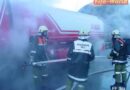 Tirol: Lkw-Brand auf der Mötzer Landesstraße in Silz