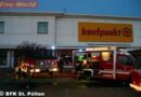 Nö: Feuer in St. Pöltner Supermarkt – Großeinsatz für vier Feuerwehren