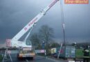 Oö: Lkw-Bergung auf der Hafzenzufahrtsstraße in Enns