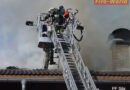 Tirol: 2 Leitern bei Dachstuhlbrand in Nassereither Hotel im Einsatz