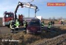 Nö: Pkw auf Gleisanlage
