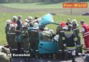 Nö: Verkehrsunfall mit 1 eingeklemmten Person