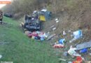 Nö: Jeep mit Anhänger auf der Ostautobahn verunfallt