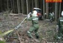 Oö: Bergung eines Traktors im Waldgebiet von Gaflenz